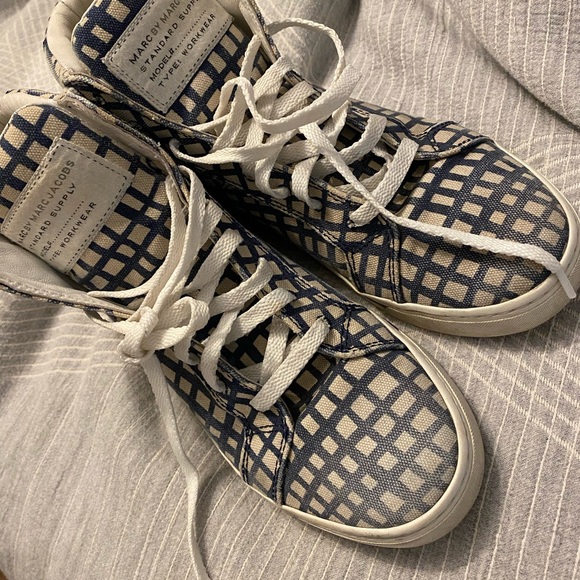 Marc by Marc Jacobs Mylo-Print Canvas High Tops size 40 us9 - Picture 4 of 9